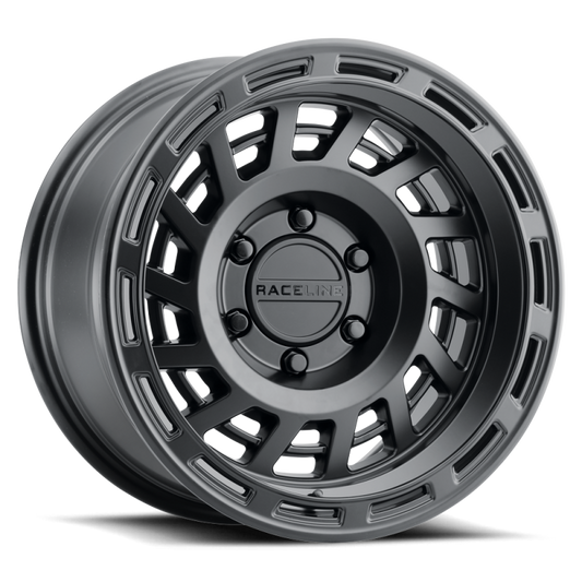 Raceline 957B Halo 17x8.5in / 5x127 BP / 0mm Offset / 78.1mm Bore - Satin Black Wheel