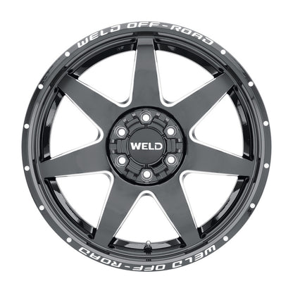 Weld Off-Road W109 20X10 Retaliate 6X135 6X139.7 ET-18 BS4.75 Gloss Black MIL 106.1