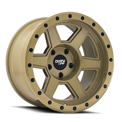 Dirty Life 9315 Compound 17x9 / 5x127 BP / -12mm Offset / 78.1mm Hub Desert Sand Wheel