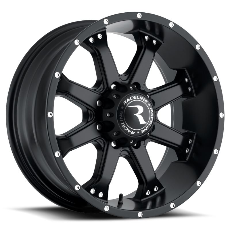 Raceline 991B Assault 20x9in / 6x139.7 BP / 30mm Offset / 106.1mm Bore - Satin Black Wheel