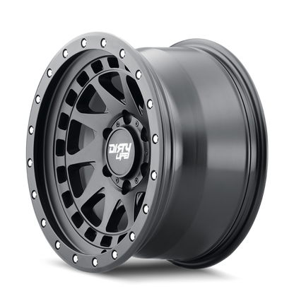 Dirty Life 9311 Enigma Pro 17x9/5x127 BP/-38mm Offset/71.5mm Hub Matte Black Wheel - Beadlock