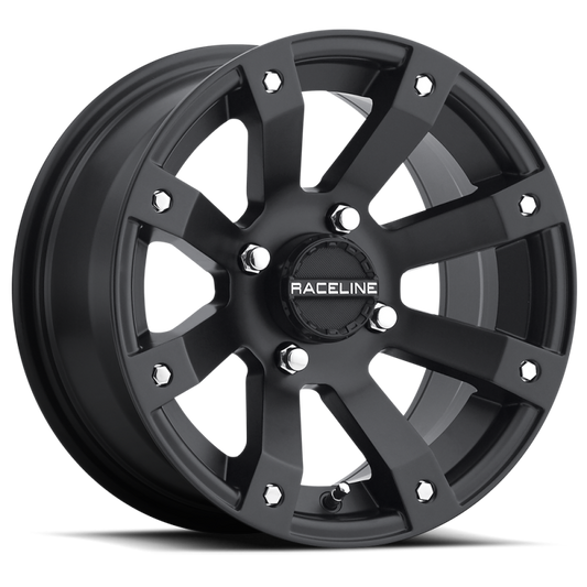 Raceline A79 Scorpion 12x7in / 4x110 BP / -47mm Offset / 83.8mm Bore - Satin Black Wheel