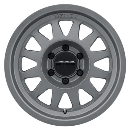 Method MR704 17x8.5 0mm Offset 8x6.5 130.81mm CB Matte Titanium Wheel