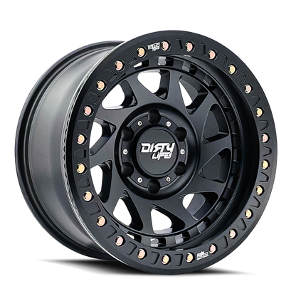 Dirty Life 9313 Enigma Race 17x9 / 6x135 BP / -12mm Offset / 87.1mm Hub Matte Black Wheel