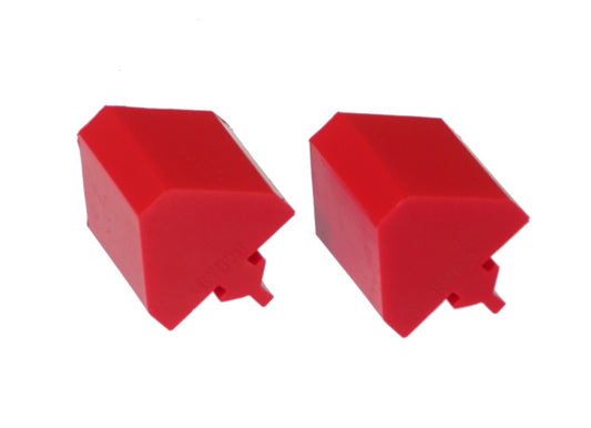 Prothane Universal Bump Stop Pull Through Style - Red