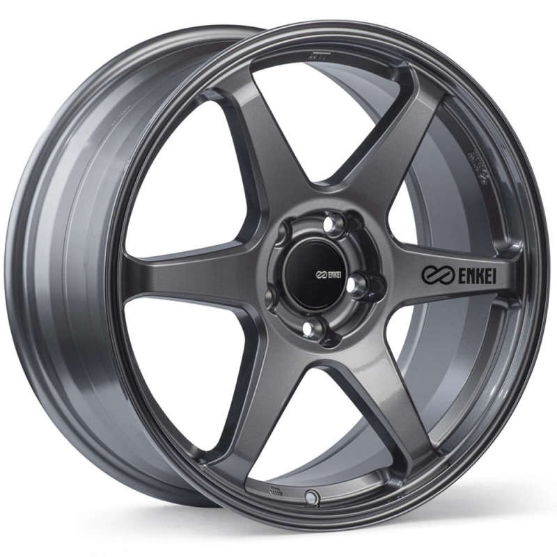 Enkei T6R 18x9.5 45mm Offset 5x100 Bolt Pattern 72.6 Bore Gloss Gunmetal Wheel