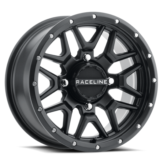 Raceline A94B Krank 15x7in / 4x156 BP / 10mm Offset / 132.5mm Bore - Satin Black Wheel