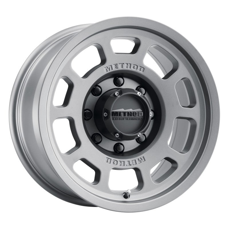 Method MR705 17x8.5 0mm Offset 8x170 130.81mm CB Titanium Wheel