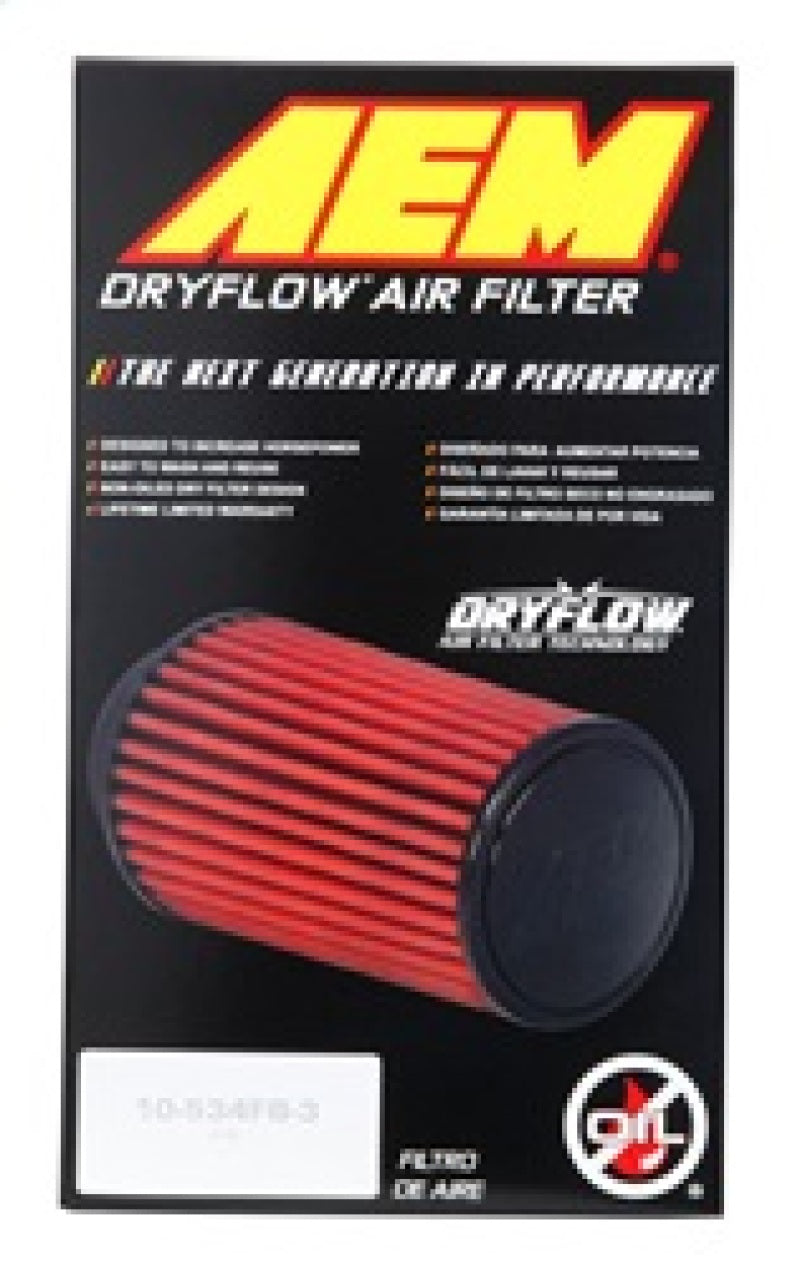 AEM 3 inch x 9 inch DryFlow Air Filter