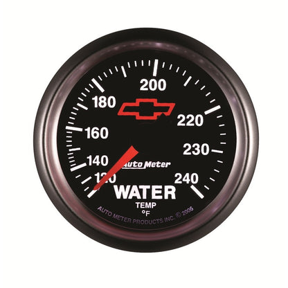 Autometer Sport-Comp II 2-1/16in 120-240 Deg Mechanical Water Temp Gauge - Bowtie Black