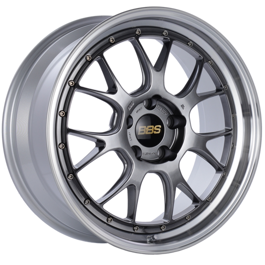 BBS LM-R 19x8.5 5x120 ET32 Diamond Black Center Diamond Cut Lip Wheel -82mm PFS/Clip Required