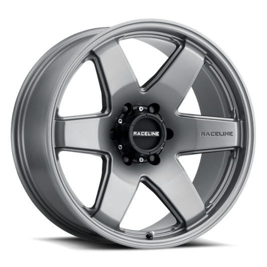 Raceline 942GS Addict 18x8in / 6x139.7 BP / 35mm Offset / 106.1mm Bore - Greystone Wheel