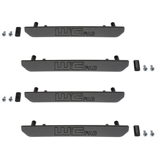 Wehrli 2020+ GMC 2500/3500HD Fender Flare Marker Light Delete Kit w/Logo - Fine Texture Black