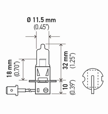 Hella Bulb H3 12V 55W Pk22S T325 +50 (2)