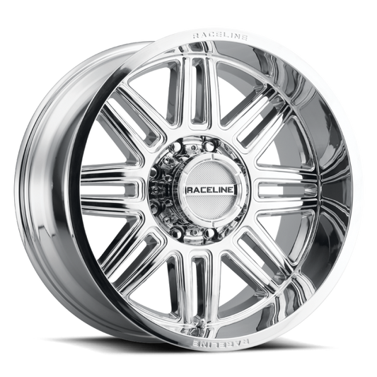 Raceline 948C Split 18x9in / 8x170 BP / 18mm Offset / 125.2mm Bore - Chrome Wheel