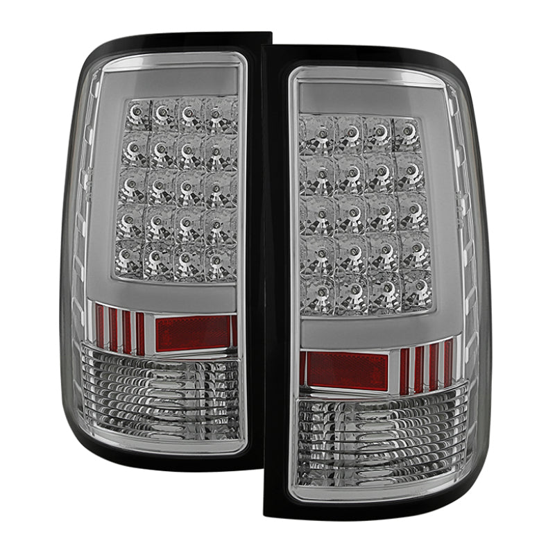 Xtune GMC Sierra 07-13 LED Tail Lights Chrome ALT-ON-GS07-G2-LED-C