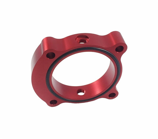 Torque Solution Throttle Body Spacer (Red): 13+ Hyundai Genesis 2.0T