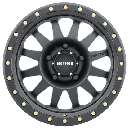 Method MR304 Double Standard 18x9 -12mm Offset 5x5 94mm CB Matte Black Wheel