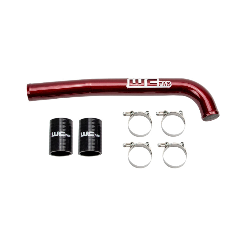 Wehrli 19-22 Cummins 6.7L Upper Coolant Pipe - WCFab Red