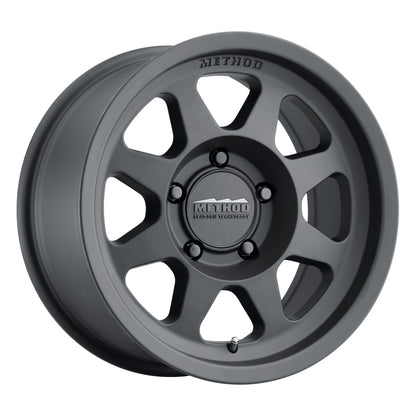 Method MR701 17x7.5 +50mm Offset 5x160 65mm CB Matte Black Wheel