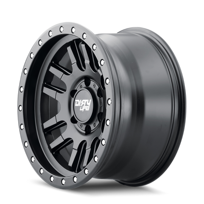 Dirty Life 9309 Canyon Pro 17x9/5x139.7 BP/0mm Offset/108.1mm Hub Matte Black Wheel - Beadlock