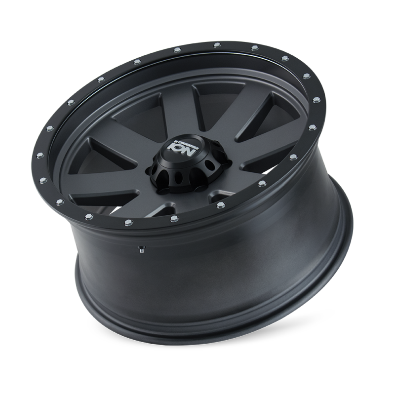 ION Type 134 20x9 / 6x139.7 BP / 0mm Offset / 106mm Hub Matte Gunmetal/Black Beadlock Wheel