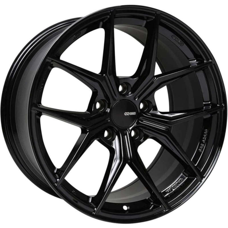 Enkei TSR-X 18x8 45mm Offset 5x100 BP 72.6mm Bore Gloss Black Wheel