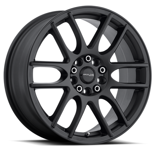 Raceline 141B Mystique 17x7.5in / 5x110/5x115 BP / 40mm Offset / 72.62mm Bore - Satin Black Wheel