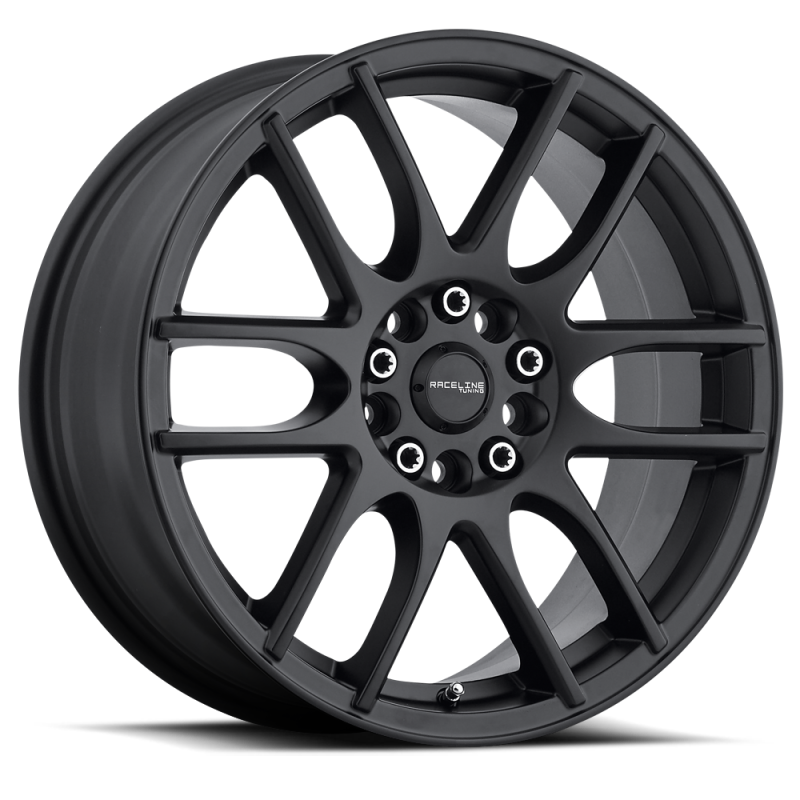 Raceline 141B Mystique 16x7in / 5x112/5x120 BP / 40mm Offset / 74.1mm Bore - Satin Black Wheel