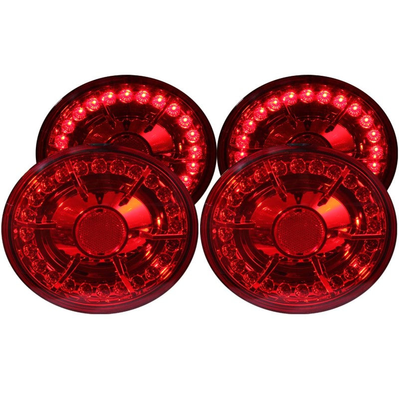 ANZO 2005-2010 Chevrolet Corvette LED Taillights Red 4pc