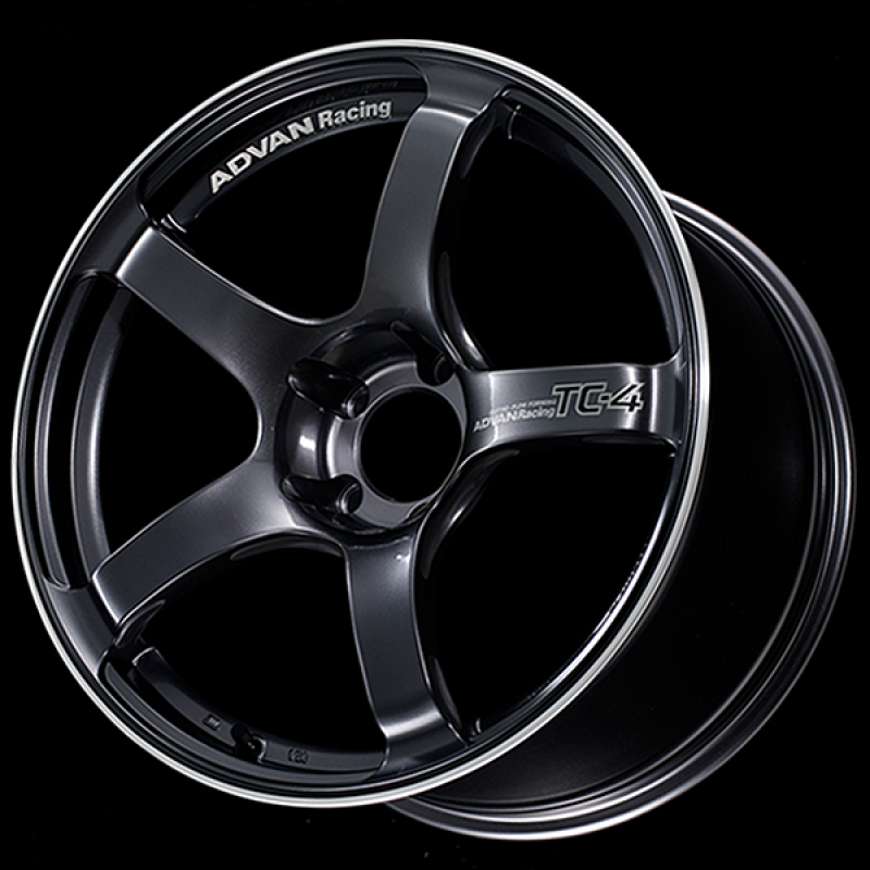 Advan TC4 18x8 +45 5-120 Racing Gun Metallic & Ring Wheel