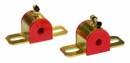 Prothane Universal 90 Deg Greasable Sway Bar Bushings - 1/2in - Type B Bracket - Red