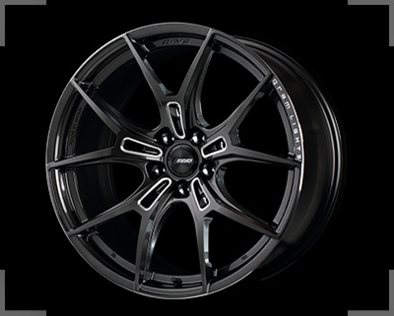 Gram Lights 57FXZ 19x9.5 +20 5-114.3 Super Dark Gunmetal & Machining Rim Edge DC Wheel