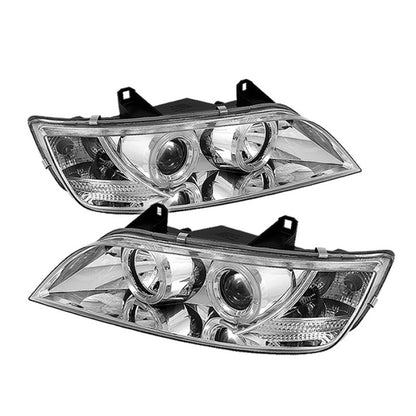 Spyder BMW Z3 96-02 Projector Headlights LED Halo Chrome High H1 Low H1 PRO-YD-BMWZ396-HL-C