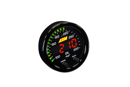 AEM X-Series Temperature 100-300F Gauge Kit (ONLY Black Bezel and Water Temp. Faceplate)