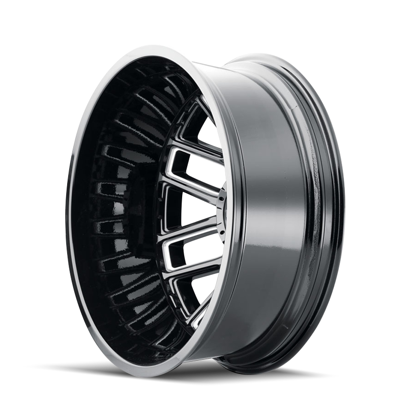 Mayhem 8107D Cogent Dually 20x8.25 / 8x200 BP / -192mm Offset / 142mm Hub Blk w/ Milled Spokes Wheel