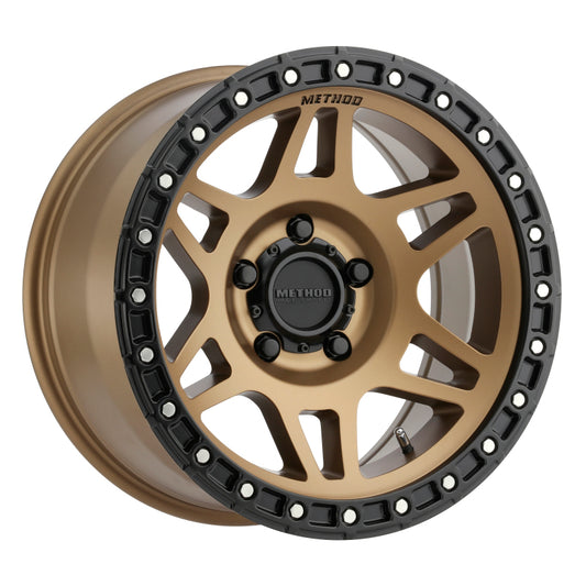 Method MR312 17x8.5 0mm Offset 5x5.5 108mm CB Method Bronze/Black Street Loc Wheel