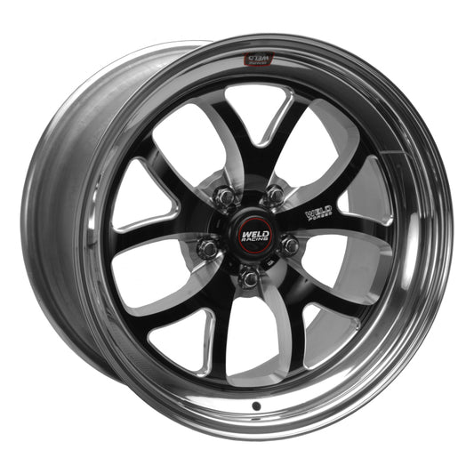 Weld S76 18x9.5 / 5x4.5 BP / 6.7in. BS Black Wheel (Medium Pad) - Non-Beadlock