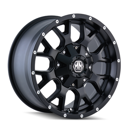 Mayhem 8015 Warrior 20x10 / 6x135 BP / -25mm Offset / 106mm Hub Matte Black Wheel