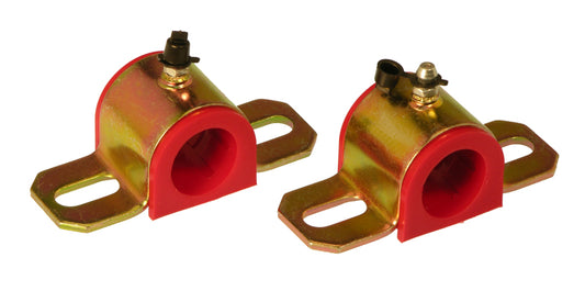 Prothane Universal Greasable Sway Bar Bushings - 24MM - Type A Bracket - Red
