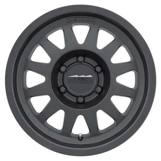 Method MR704 17x8.5 0mm Offset 5x150 110.5mm CB Matte Black Wheel