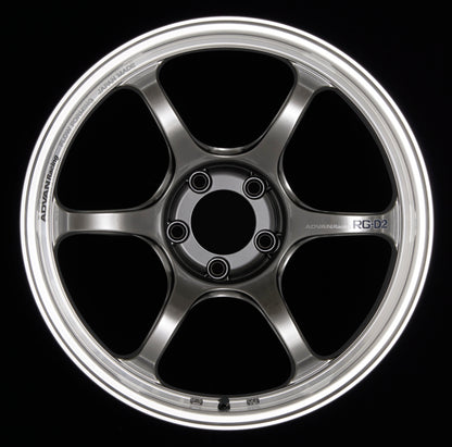 Advan RG-D2 18x10.5 +24 5-114.3 Machining & Racing Hyper Black Wheel