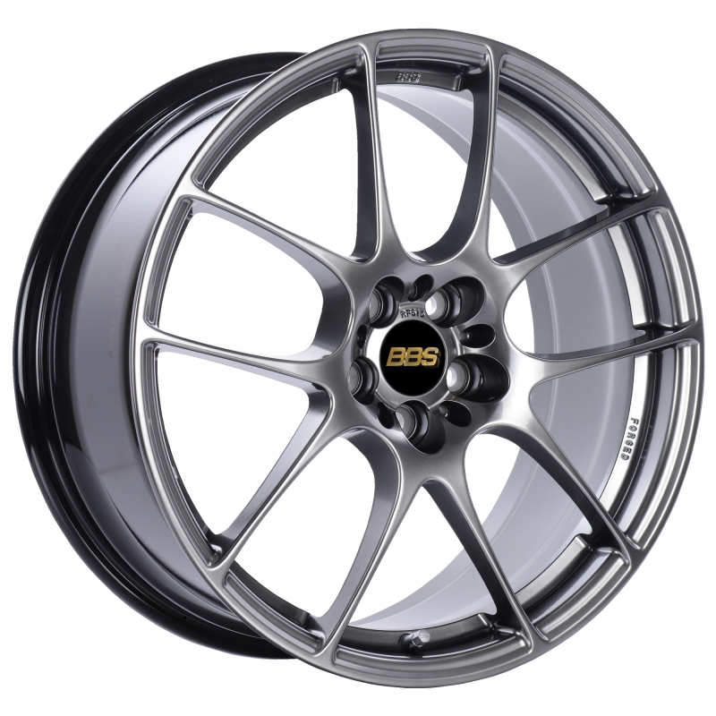 BBS RF 18x8 5x120 ET35 Diamond Black Wheel -82mm PFS/Clip Required