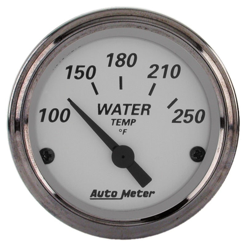 AutoMeter Gauge Water Temp 2-1/16in. 250 Deg. F Elec American Platinum